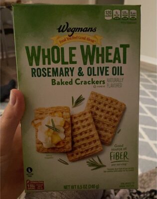 Whole Wheat Rosemary and Olive Oil Baked Crackers