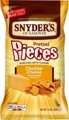 Pretzel pieces cheddar cheese