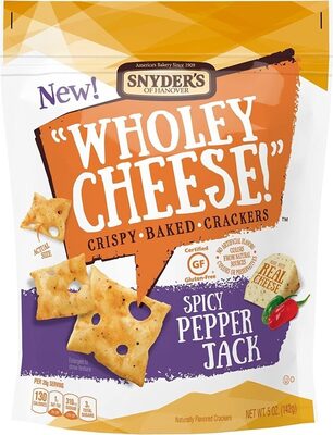 Wholey cheese gluten free baked crackers