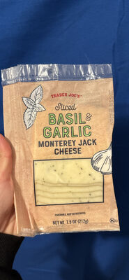 Sliced Basil & Garlic Monterey Jack Cheese