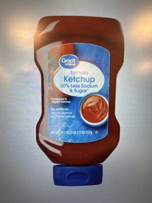 Great Value Tomato Ketchup 50% Less Sodium & Sugar