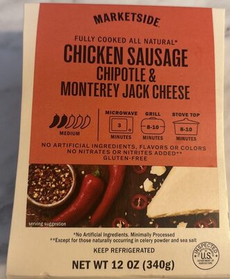 CHICKEN SAUSAGE CHIPOTLE & MONTEREY JACK CHEESE