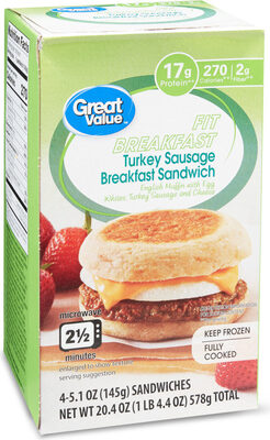 Turkey Sausage Breakfast Sandwich