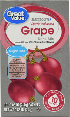 Vitamin Enhanced Fitness Drink Mix, Grape