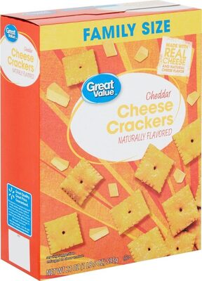 Baked Snack Crackers, Cheddar Cheese