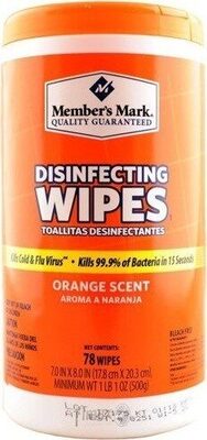 Member's Mark Disinfecting Wipes Orange Scent