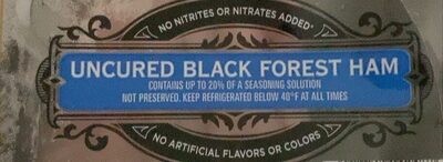 Uncured black forestet ham
