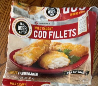 Sea cuisine real beer batter wild caught cod fillets