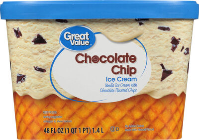 Chocolate chip ice cream with rich chocolaty chips