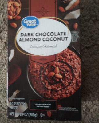 dark chocolate almond coconut instant oatmeal