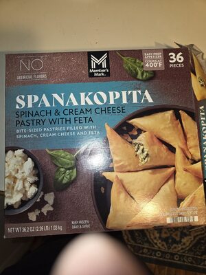 SPANAKOPITA SPINACH & CREAM CHEESE PASTRY WITH FETA