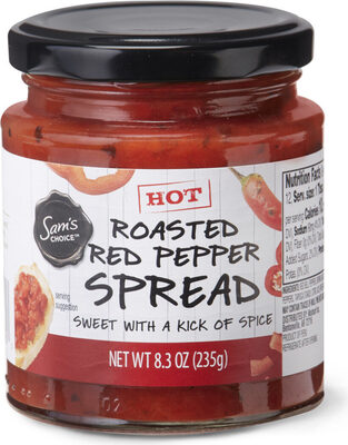 Hot roasted red pepper spread