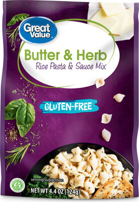 Butter & herb rice pasta & sauce mix