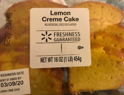 Lemon creme cake, lemon