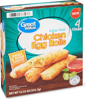White meat chicken egg rolls