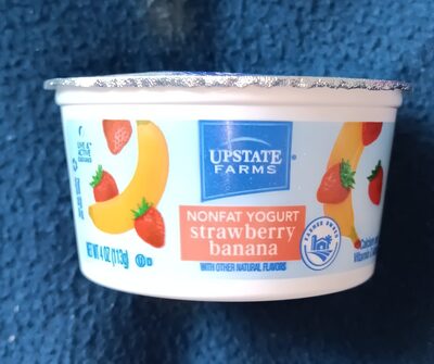 Non-fat yogurt strawberry banana