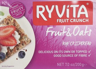 Fruit seed crunch crispbread