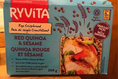 Red Quinoa & Sesame Crispbread
