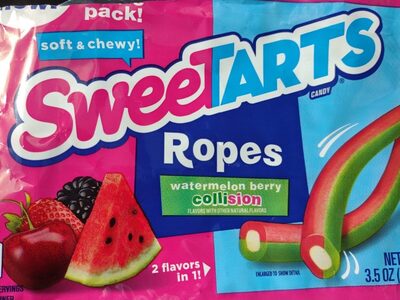 Sweetarts Watermelon Berry Collision Ropes