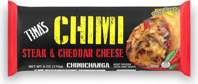 Steak & cheddar cheese chimichanga