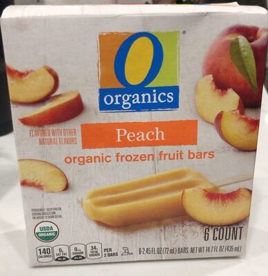 Peach Organic Frozen Fruit Bars