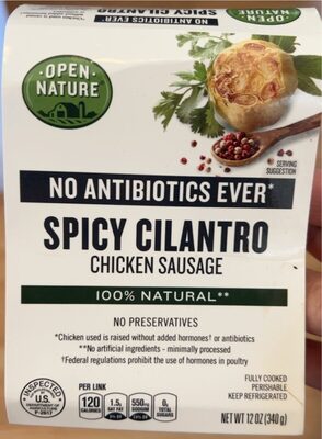 Spicy Cilantro Chicken Sausage