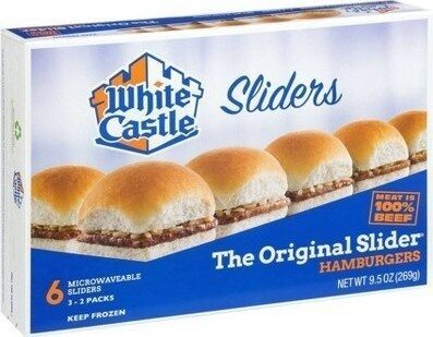 Microwavable hamburgers