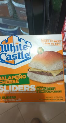 White Castle Jalapeno cheese slider cheeseburger 4 pk