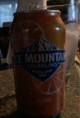 Orange sparkling water