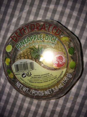 Deshydrated pineapple dice