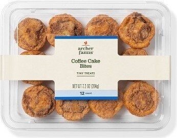 Coffee cake bites tiny treats