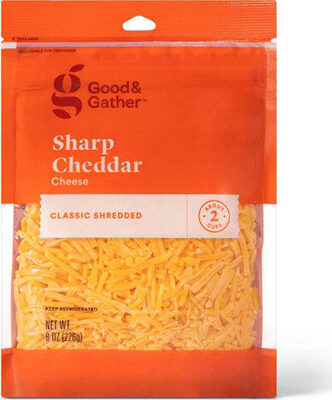 Sharp cheddar cheese classic shredded