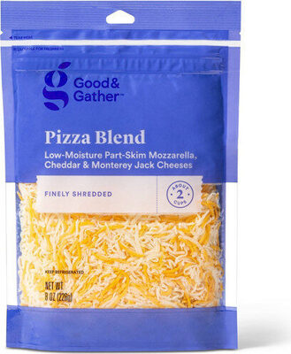 Good & gather pizza blend finely shredded low