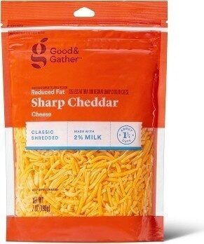Shredded Reduced Fat Sharp Cheddar Cheese