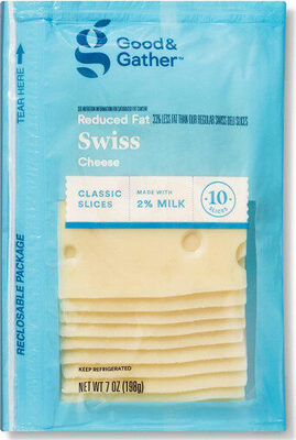 Good & gather swiss reduced fat cheese classic slices