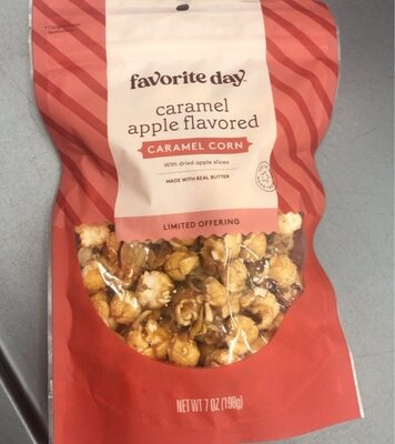 Caramel apple corn with apple