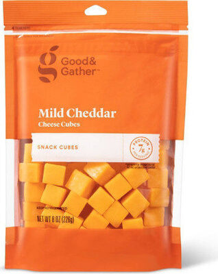 Good & gather mild cheddar cheese snack cubes