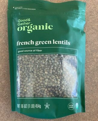 Organic french green lentils