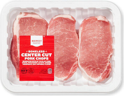 Boneless center pork chops