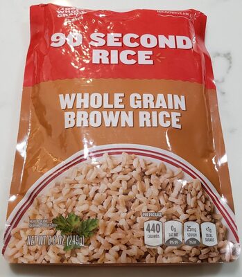 Whole grain brown rice, whole grain