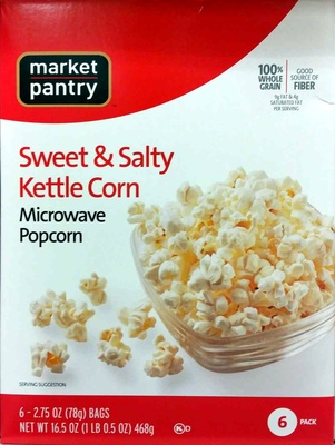 Sweet & salty kettle corn microwave popcorn, sweet & salty
