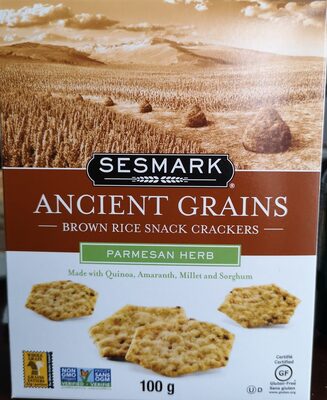 Ancient Grains Crackers Parmesan Herb