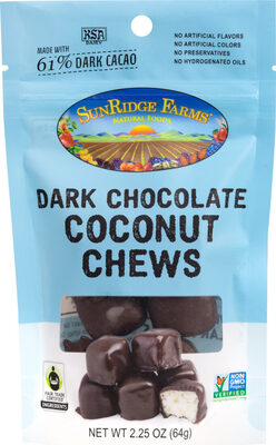 Fair Trade Cocoa Dark Chocolate Coconut Chews™