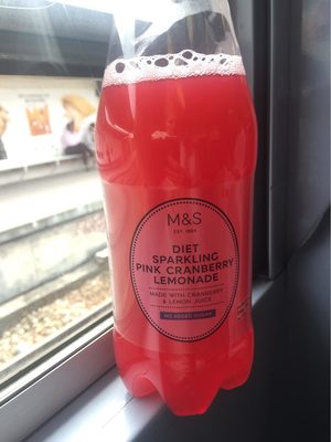 Diet sparkling pink cranberry limonade