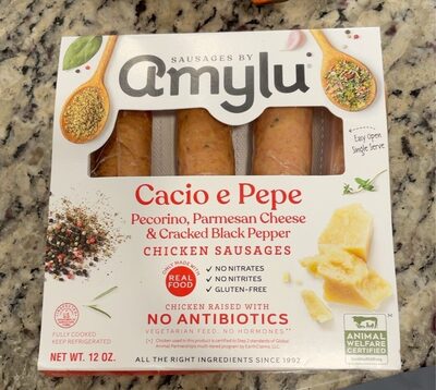Cacio e Pepe chicken sausage