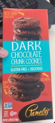Dark chocolate chunk cookies