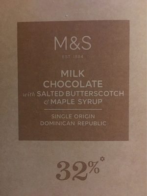Milk Chocolate with Salted Butterscotch & Mapple Syrup