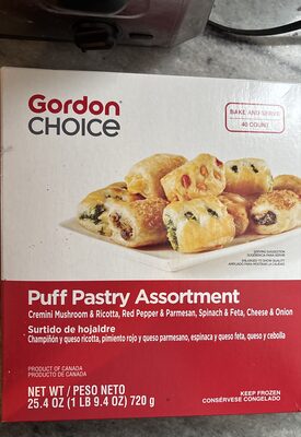 Puff pastry assortment