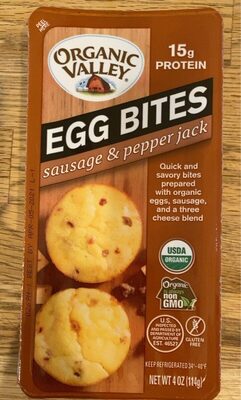 Sausage & pepper jack egg bites