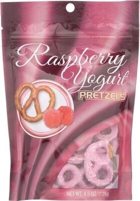 Covered Pretzels, Raspberry Yogurt